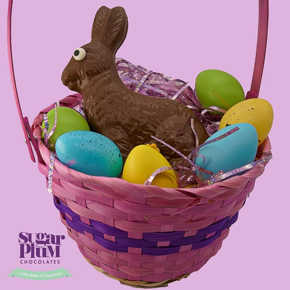 Large Solid Chocolate Easter Bunny - 1/2 lb 8 oz Hand Made Chocolate Bunny Ea...