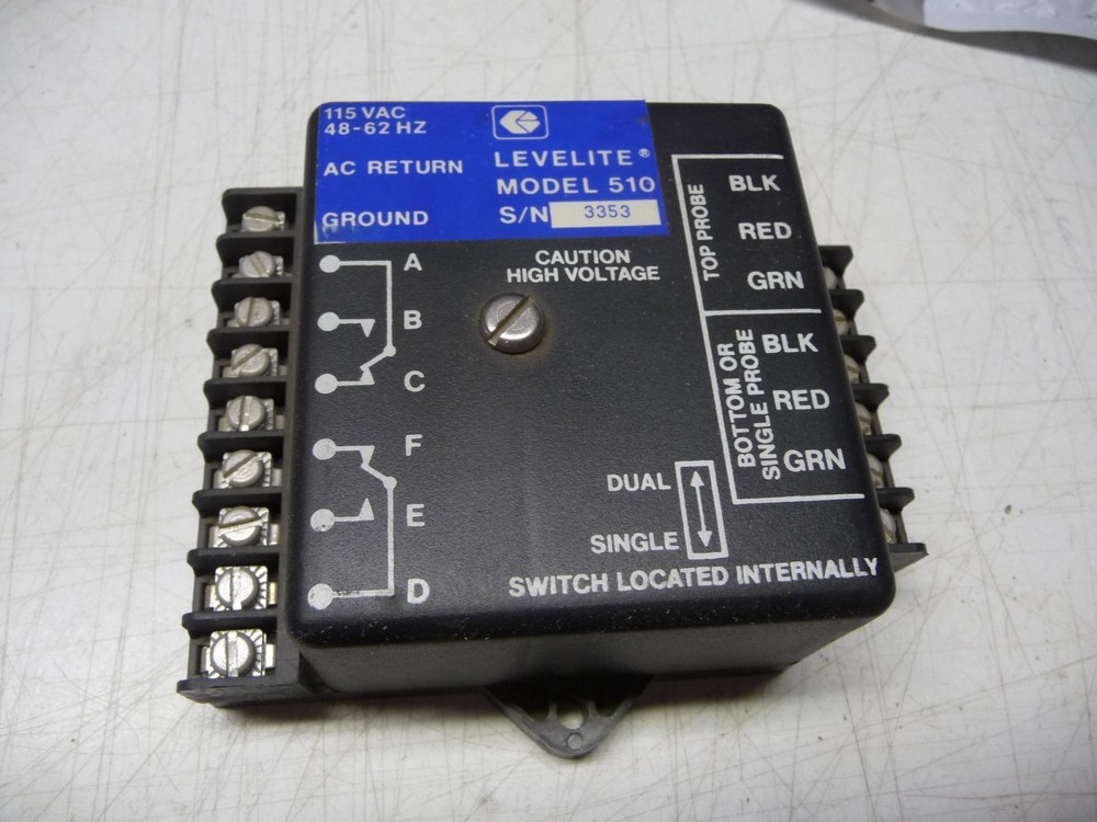 Levelite Model #11-510S, 2 Probe Level Controller, 2 - SPDT Contacts, 115 Vac
