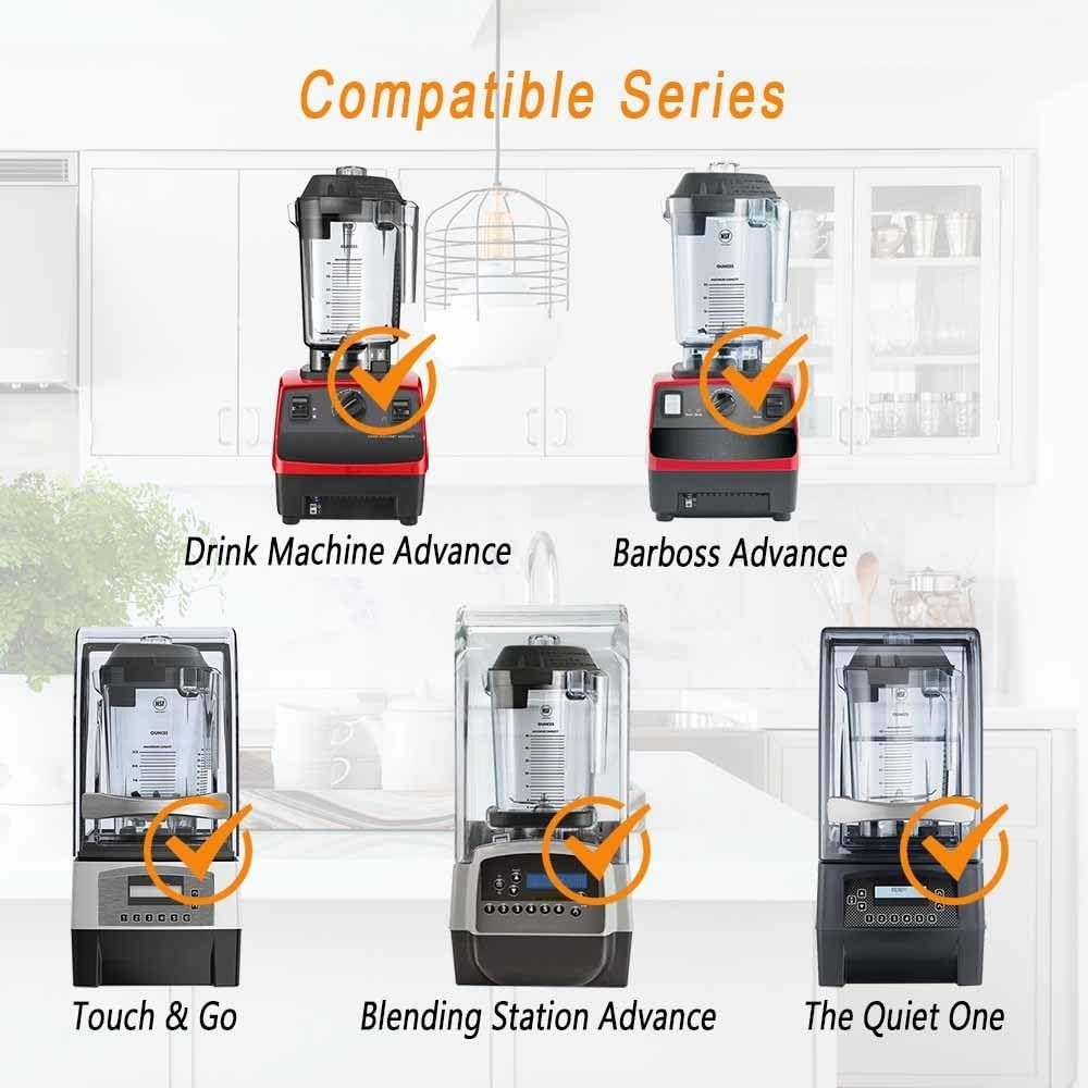 EastFune for Blenders 48 oz Advance Container, replace Touch Standard, Clear