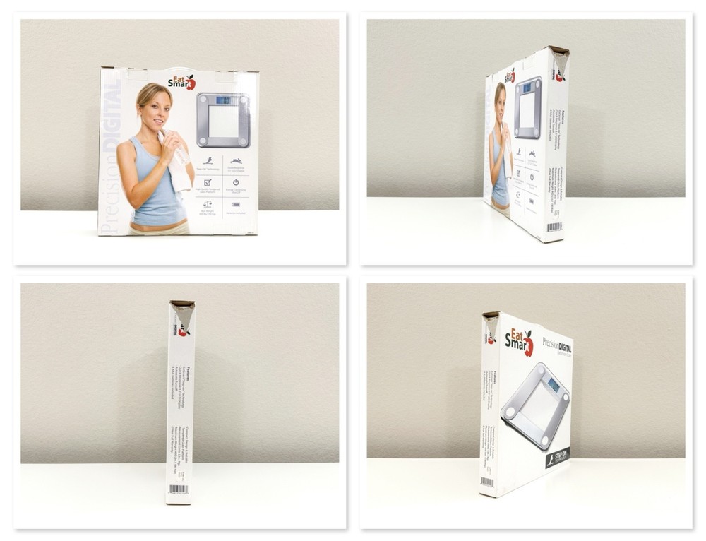 EatSmart Precision Digital Bathroom Scale X-Large Lighted Display 400lb Limit