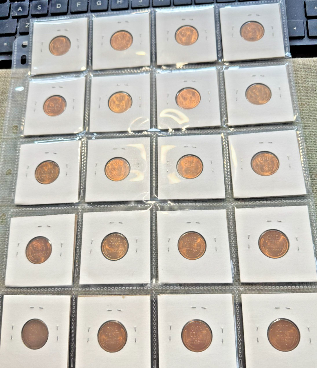 20 Lincoln Wheat Cents * All CH/BU * Estate Purchase * Best of the Best #42