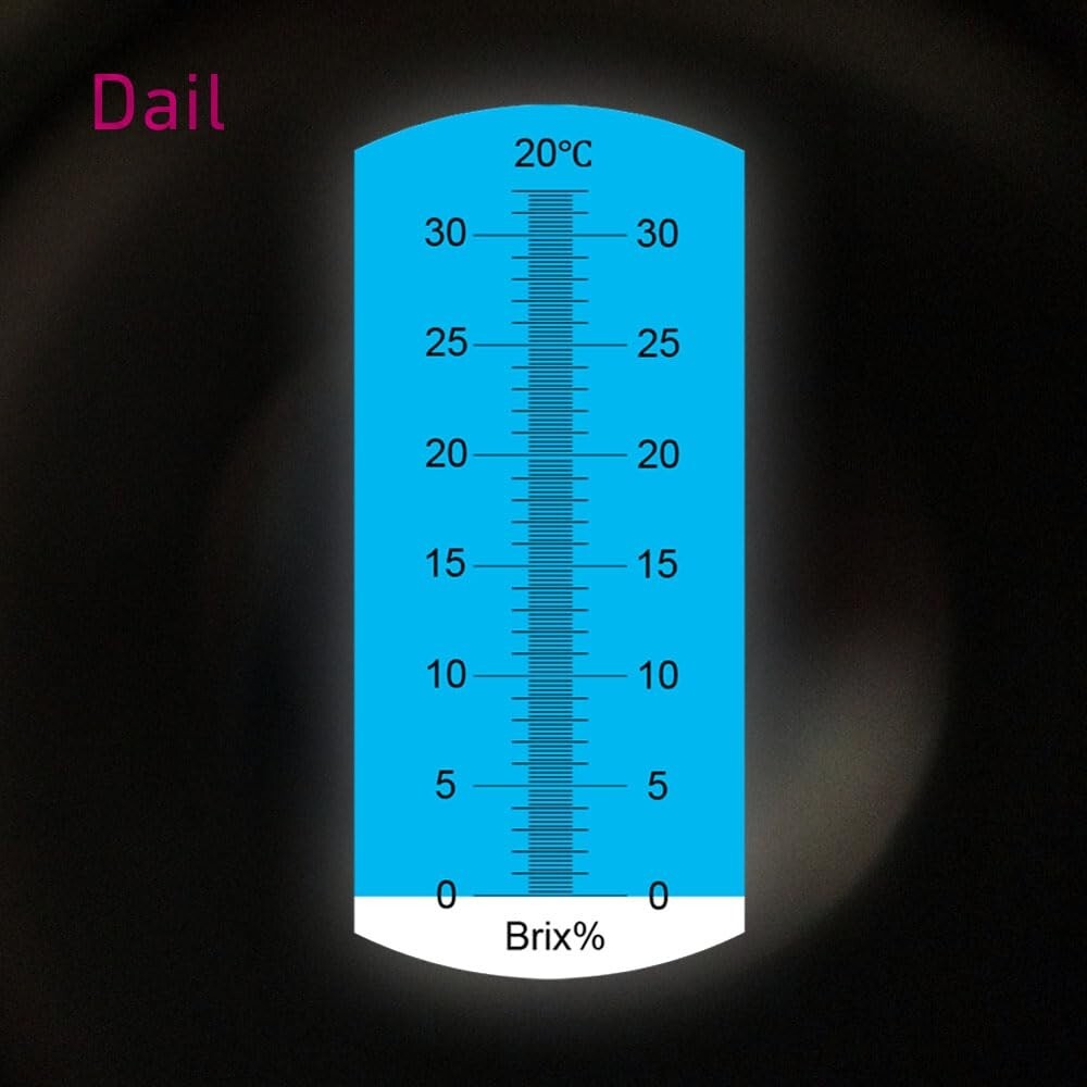 Accurate Brix Refractometer with Automatic Temp Compensation for Fermentation