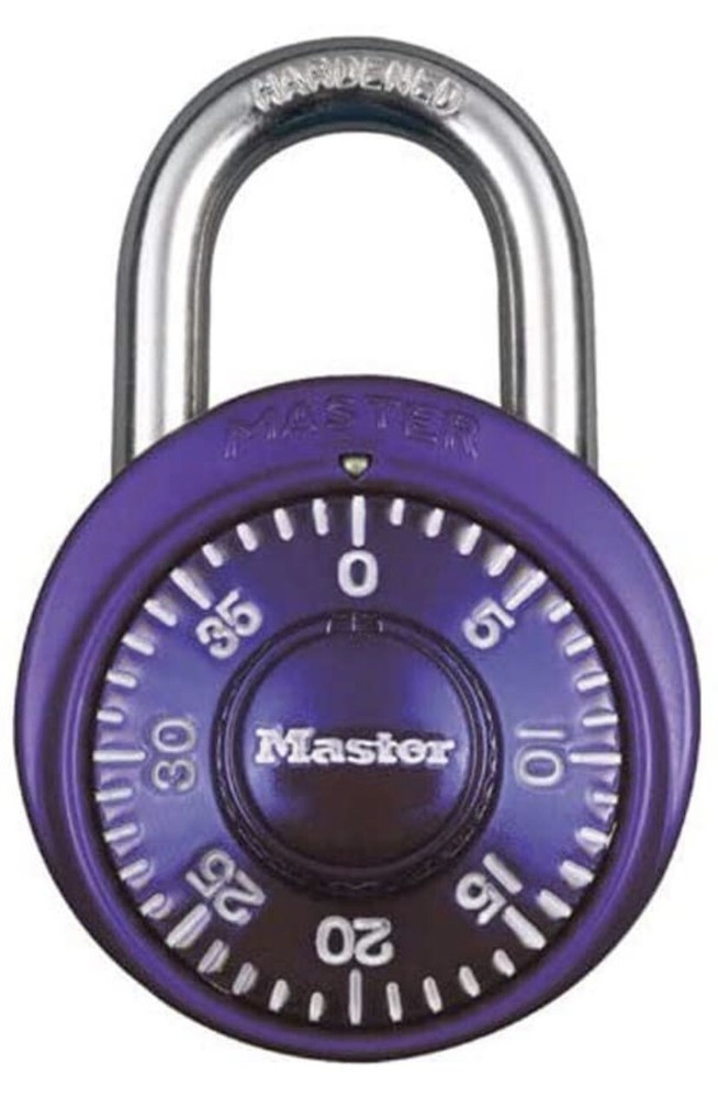 Master Lock 1526D Locker Lock Combination Padlock 1 Pack Purple