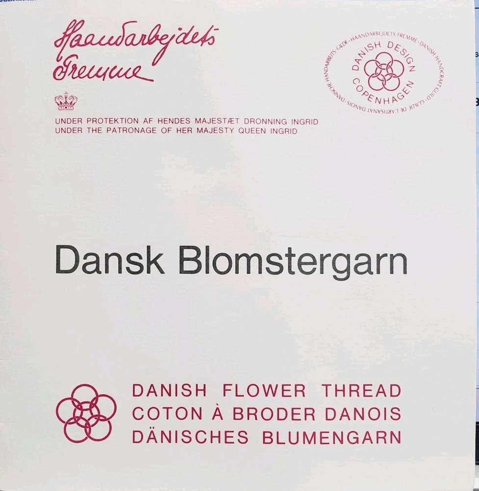 Dansk Danish Flower Thread Color Card