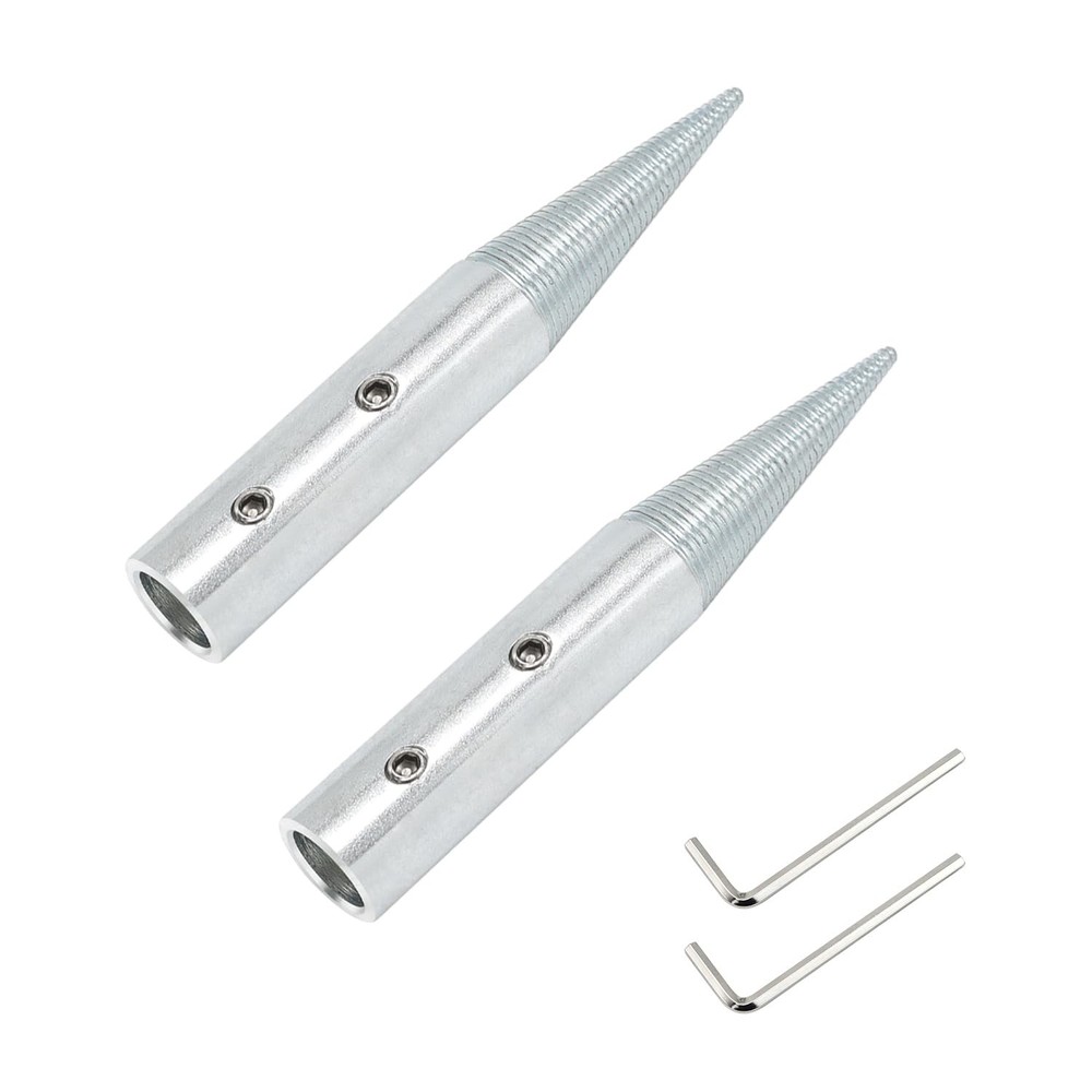 1/2" Spindle Tapered Threaded Adapter Left & Right Pair Suitable for 3/16"-10...