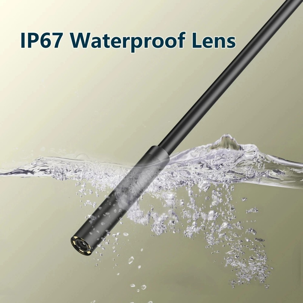 Endoscope Camera IP67 Waterproof Borescope 6 LED for Android PC 7.0mm 16.4ft