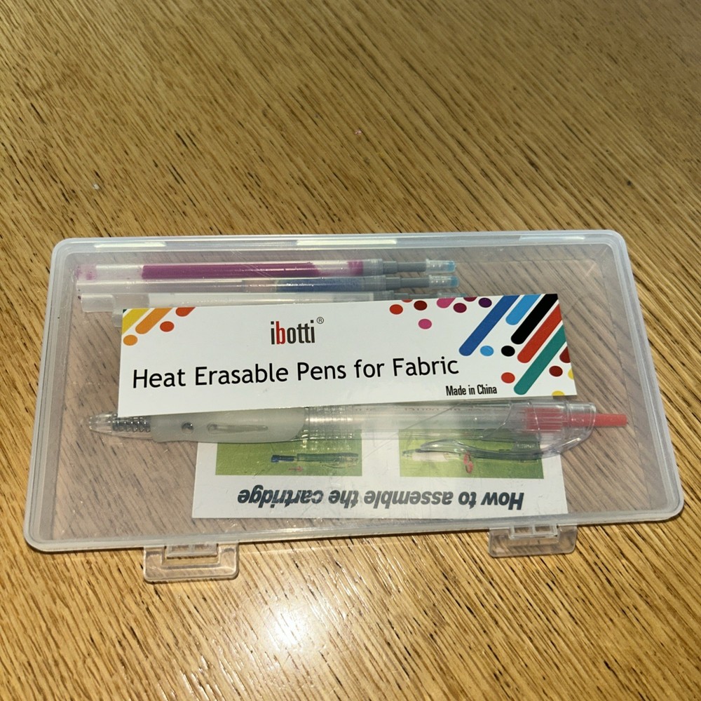 Ibotti Heat Erasable Pens for Fabric New