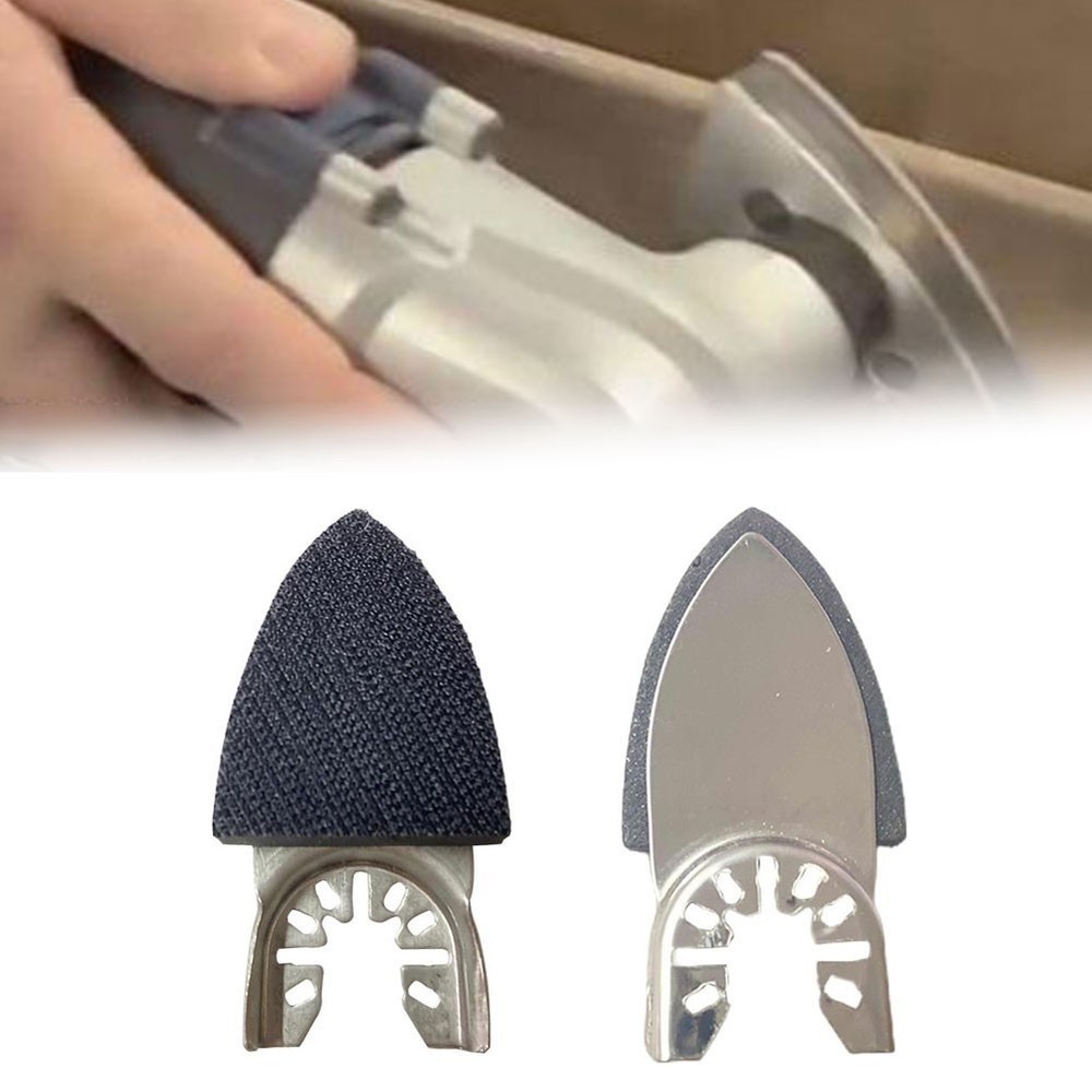 1/2pcs Triangular Sand Disc Sandpaper Pad Oscillating Tool Sanding Disc