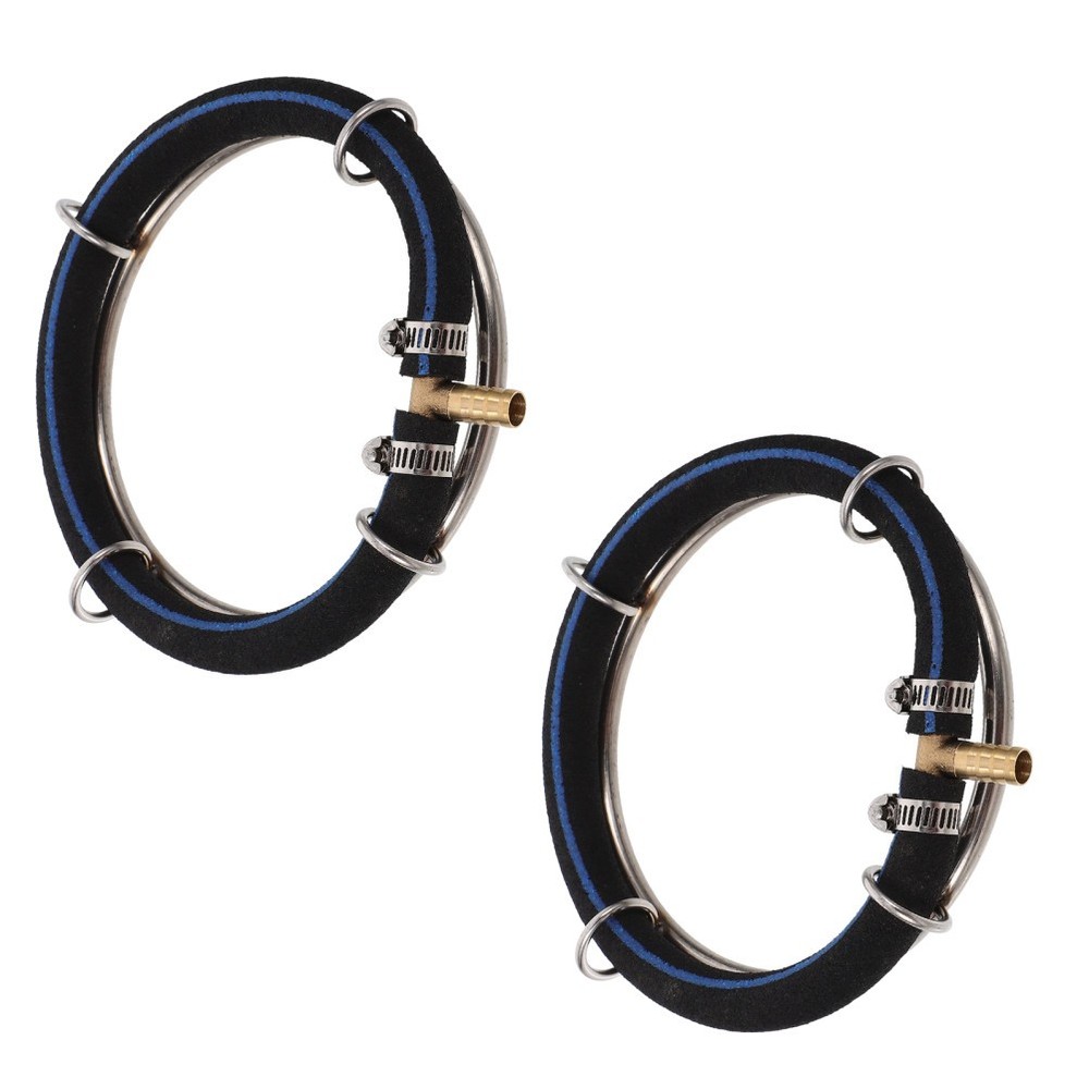 2pcs Round Air Bubble Diffuser Ring For Fish Pond & Aquarium - Stainless Steel