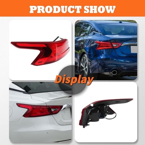 Driver Side Tail Light Assembly Compatible with Maxima 2016 2017 2018 Rear Left