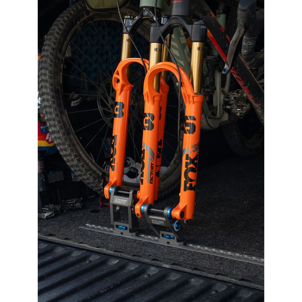 Adjustable Matte Gray Fork Mount for 15x110mm Boost Bikes | Quick-Release, USA