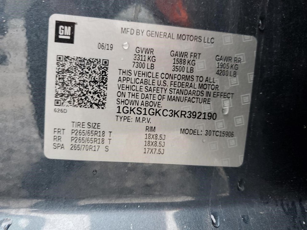 YUKONXL15 2019 Air Shutter