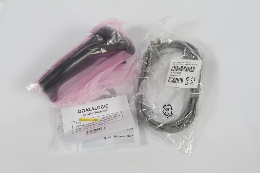 Datalogic QuickScan QD2330-BKK1 1D Laser Barcode Scanner USB Black New