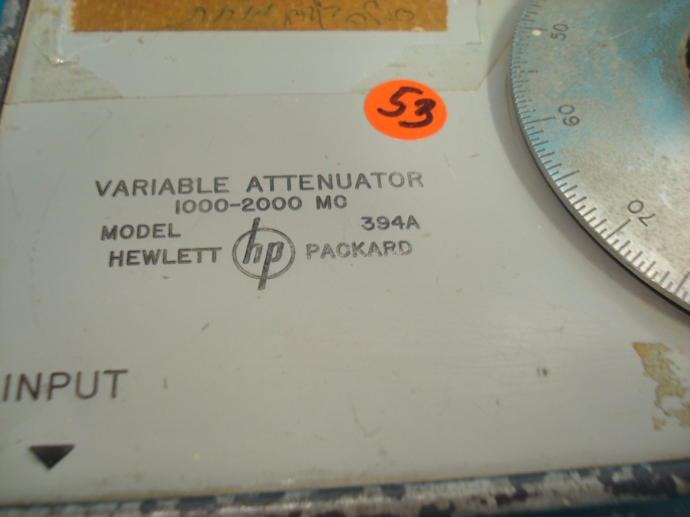 HP PACKARD VARIABLE ATTENUATOR Model: 394A