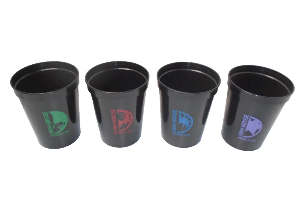 KISS KRUISE VI CUP SET 2016   -   GENE SIMMONS PAUL STANLEY ERIC SINGER THAYER