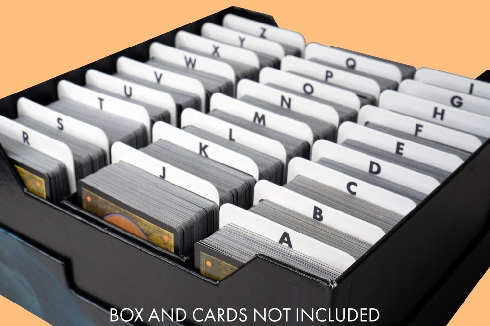 Card Dividers with Alphabet Labels | Vertical