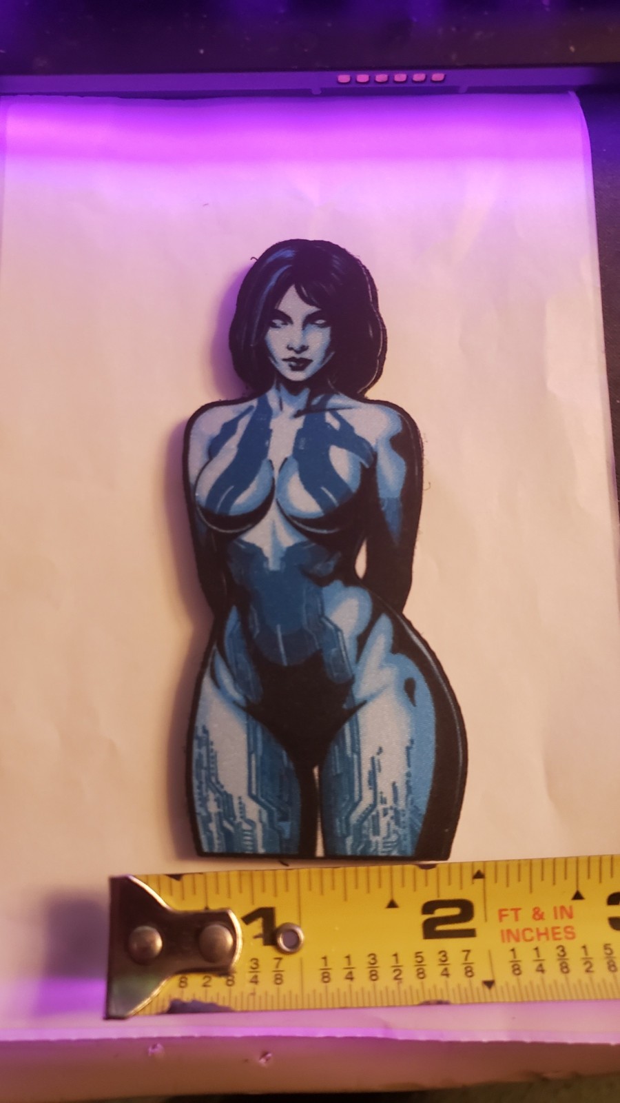 Cortana Pinup Patch Not White Phosphor OTX Nation QILO Fog TF TFD