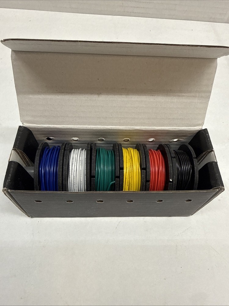 [ Adafruit ADA-1311 ] Hook-up Wire Spool Set - 22AWG Solid Core - 6 x 25 ft