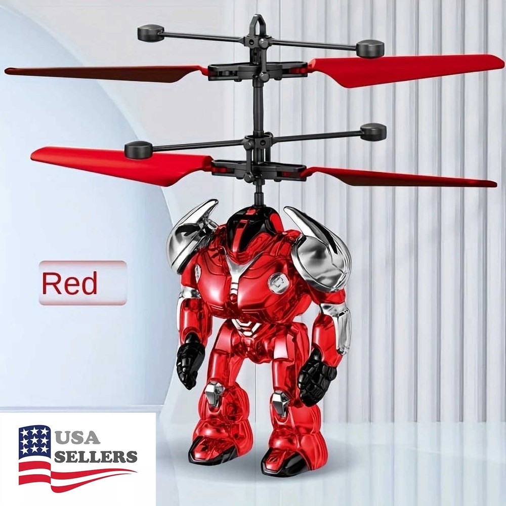 Warrior Induction Flying Robot with Intelligent Sensing, Light & Gesture Control