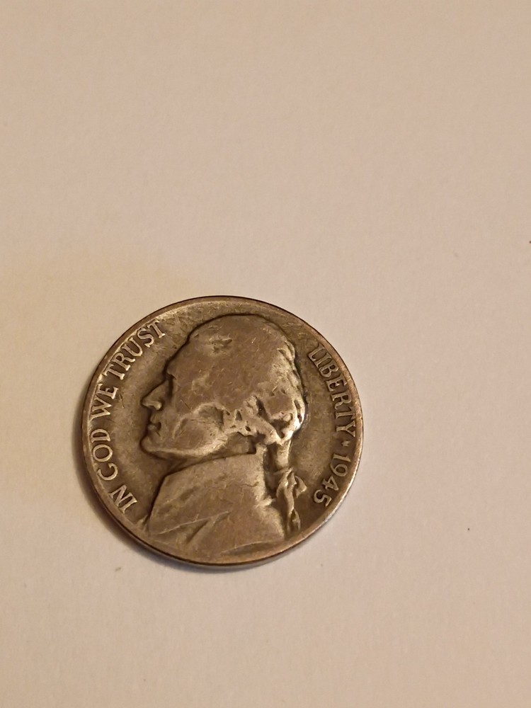 1945 Denver Mint 35% Silver Nickel