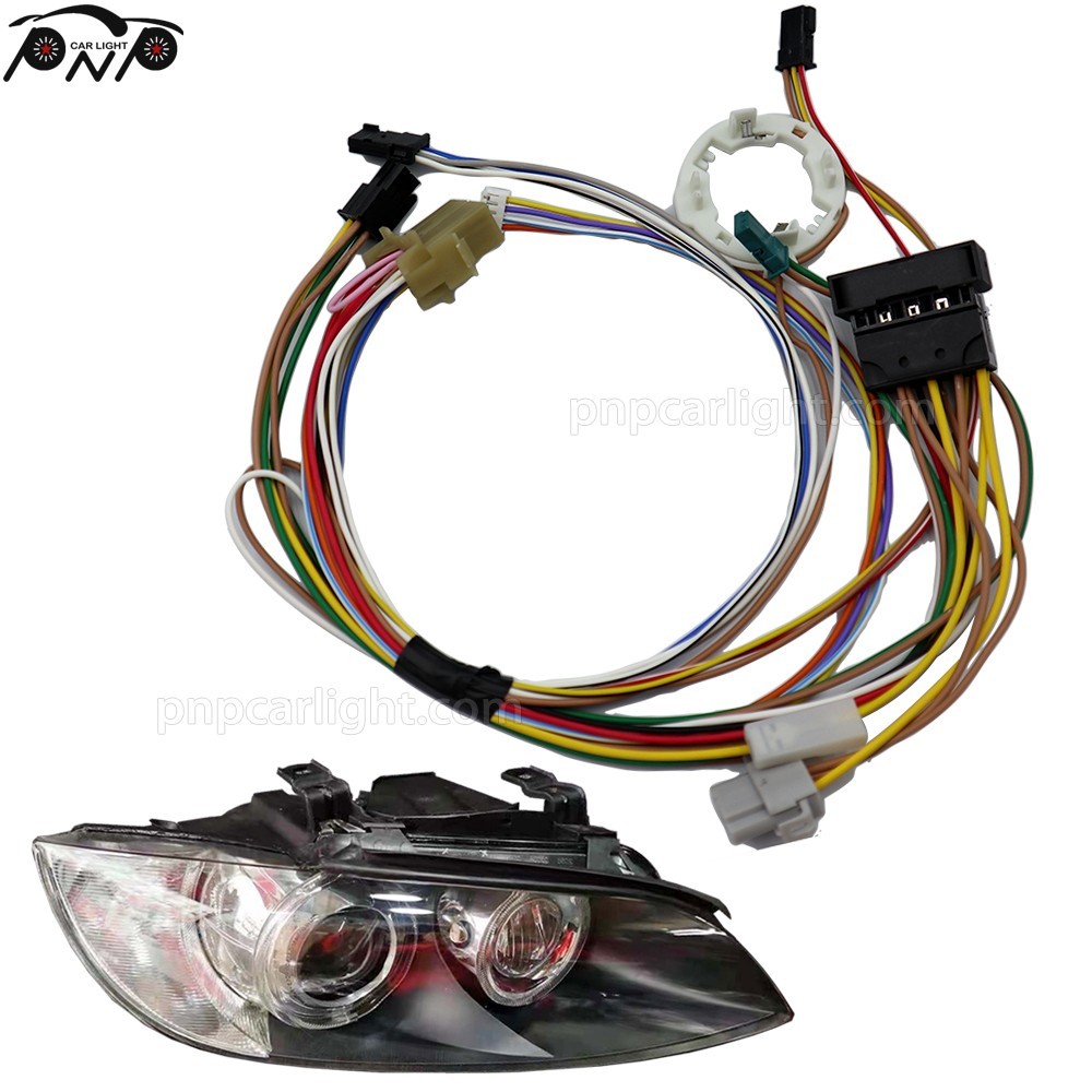 Pair for BMW 3' E92 E93 2006-2010 AFS Adaptive Xenon Headlight Harness ECE