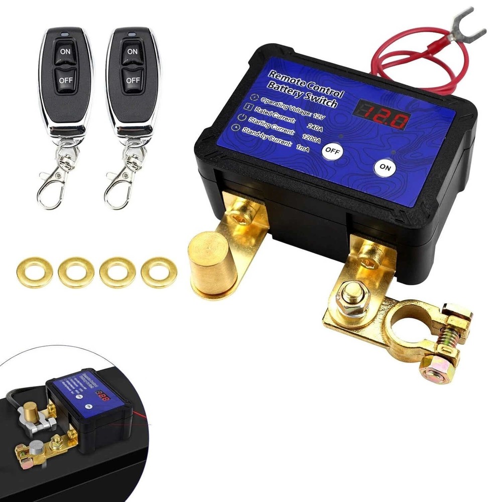 1PCS Automatic power-off switch for car battery With an LED voltage display