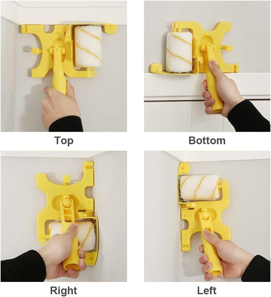 Multifunctional Clean-Cut Paint Edger Roller Brush Safe Tool Wall Corner Ceiling
