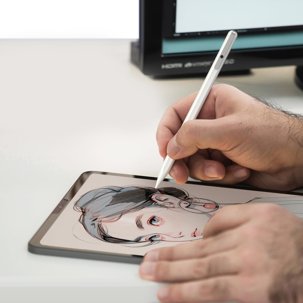 8 Pack Replacement Tips Only Compatible with Stylus Hidden White