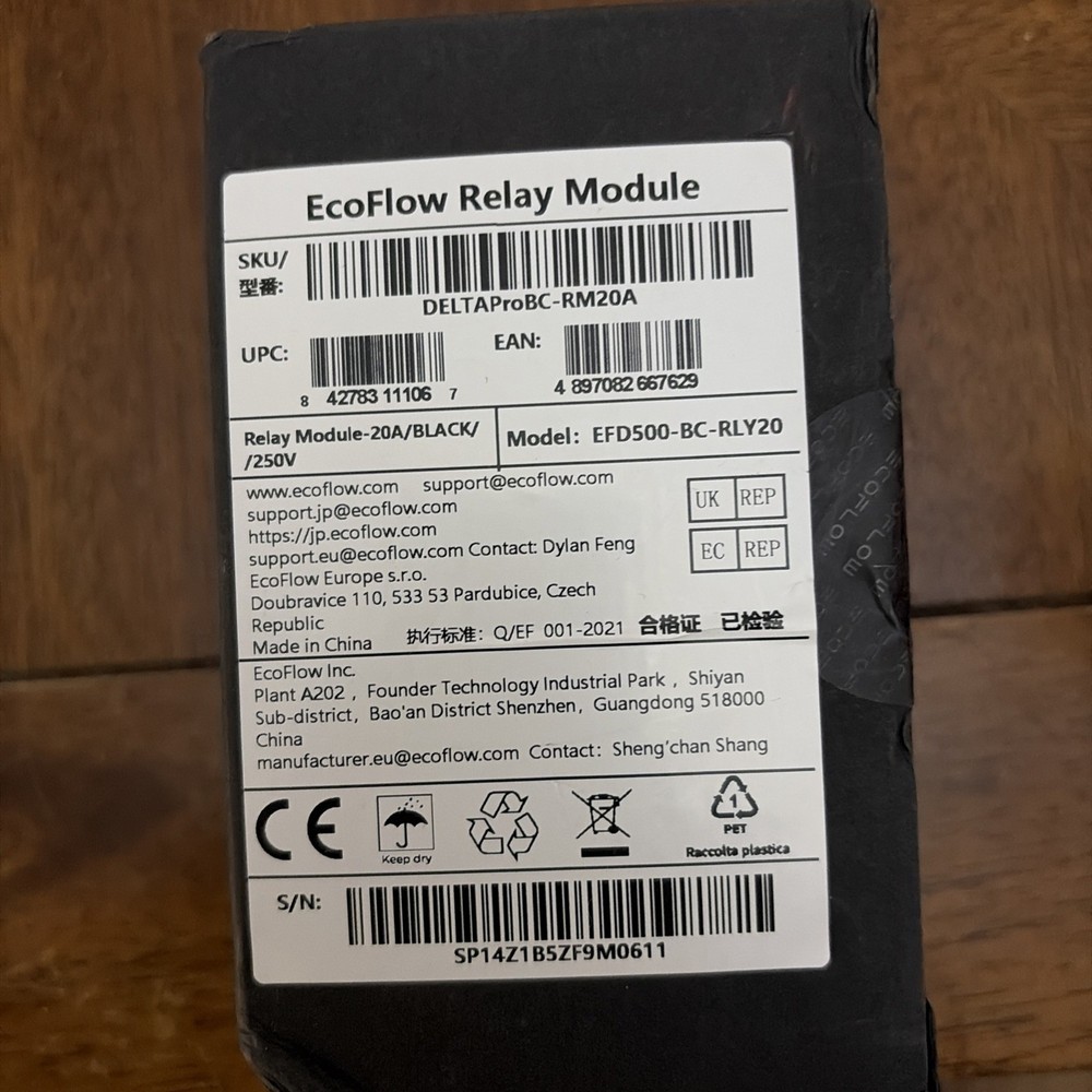 EcoFlow 20A Relay Module Smart Home Panel