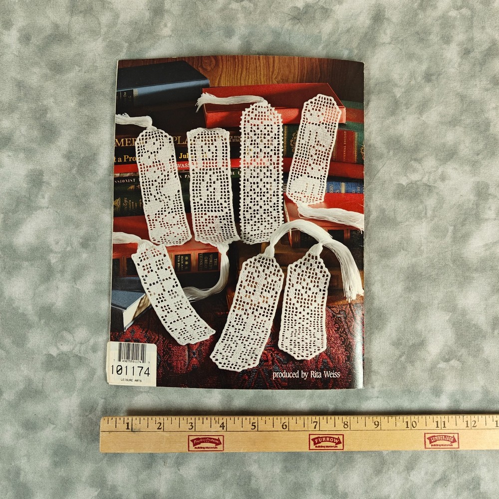 ✨ Filet Crochet Bookmarks Pattern Book by Sharon Compton 1983 📚
