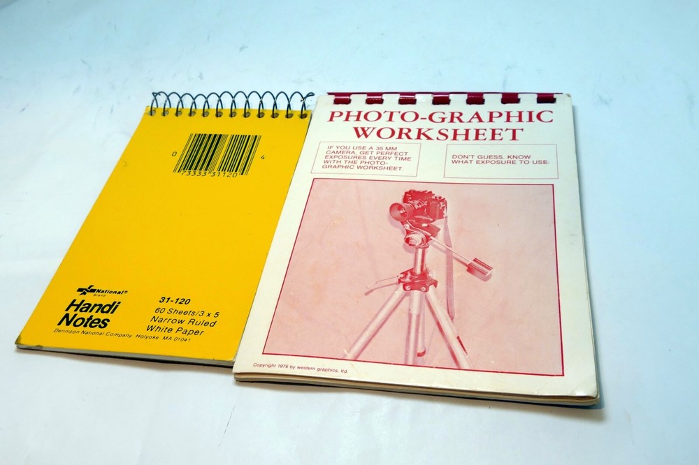 Photo-Graphic worksheet 4X5" notebook notes