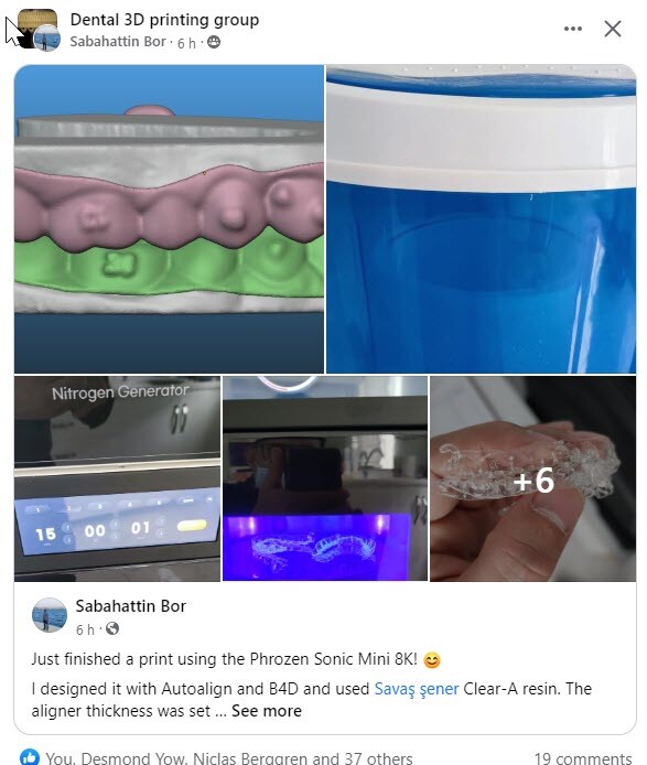 DLP SLA LCD 3d printer CLEAR ALIGNER resin