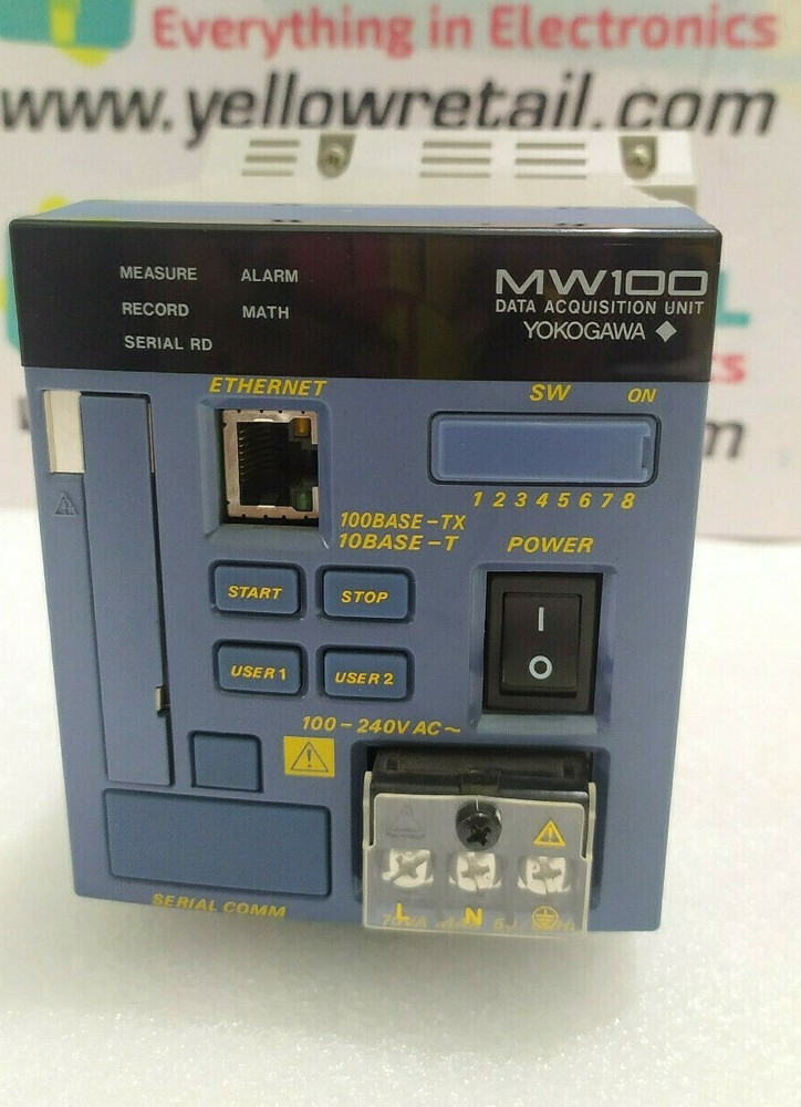 Yokogawa MW100-E-1W S2 Data Acquisition Unit Model MW100