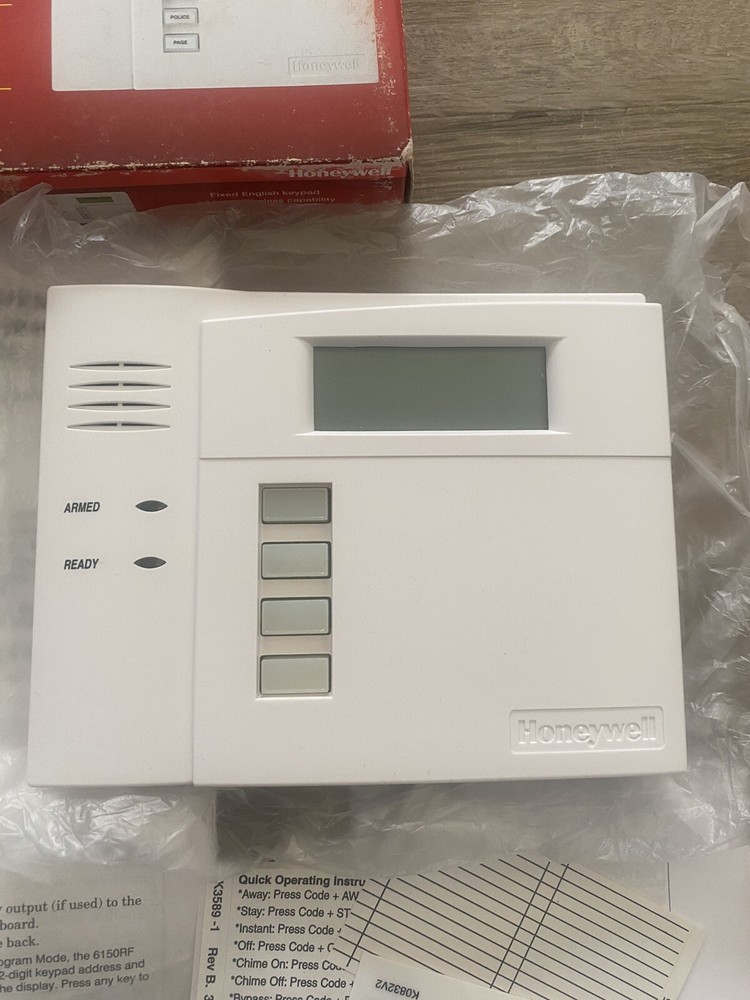 Honeywell / Ademco 6150RF Fixed Language Keypad/Transceiver
