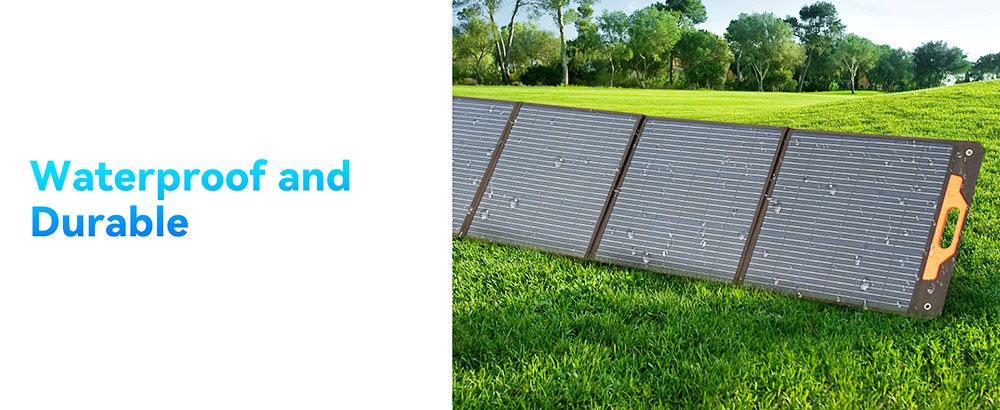 Blackview Oscal PM200 200W Foldable Solar Panel, Adjustable Kickstand, ≥22% SCE