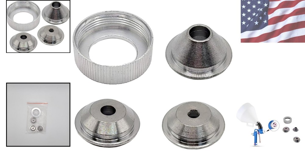 Customizable Metal Nozzle Set for Texture Sprayers - 3 Sizes (3/16'' - 5/16'')