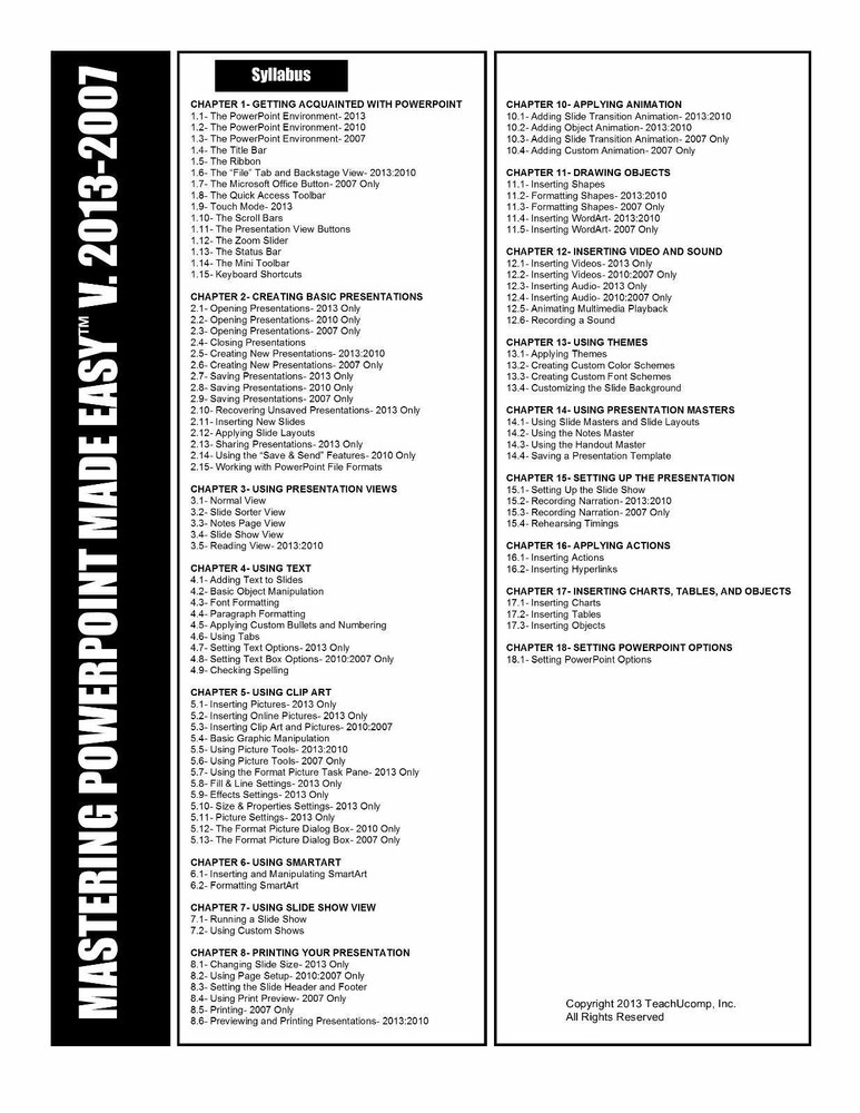 Learn Microsoft POWERPOINT 2013 & 2010 Training Tutorial DVD-ROM Course 6 Hours