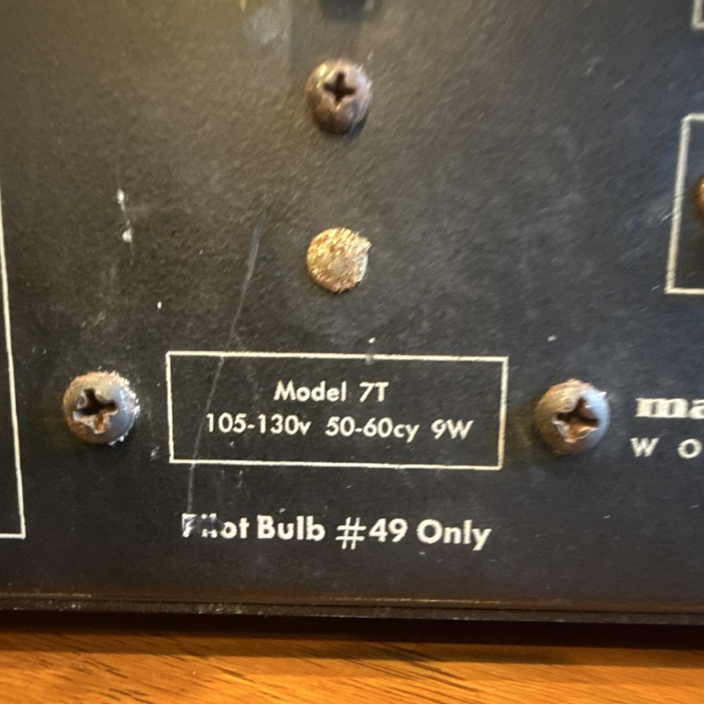 Marantz 7T Vintage Solid-State Stereo Console Preamplifier Model 7T