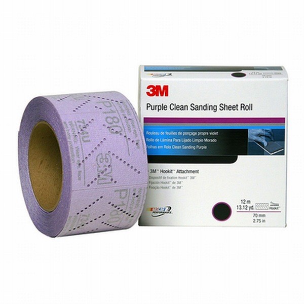 3M 34442 80 Grit Cubitron II Hookit Clean Sanding Sheet Roll