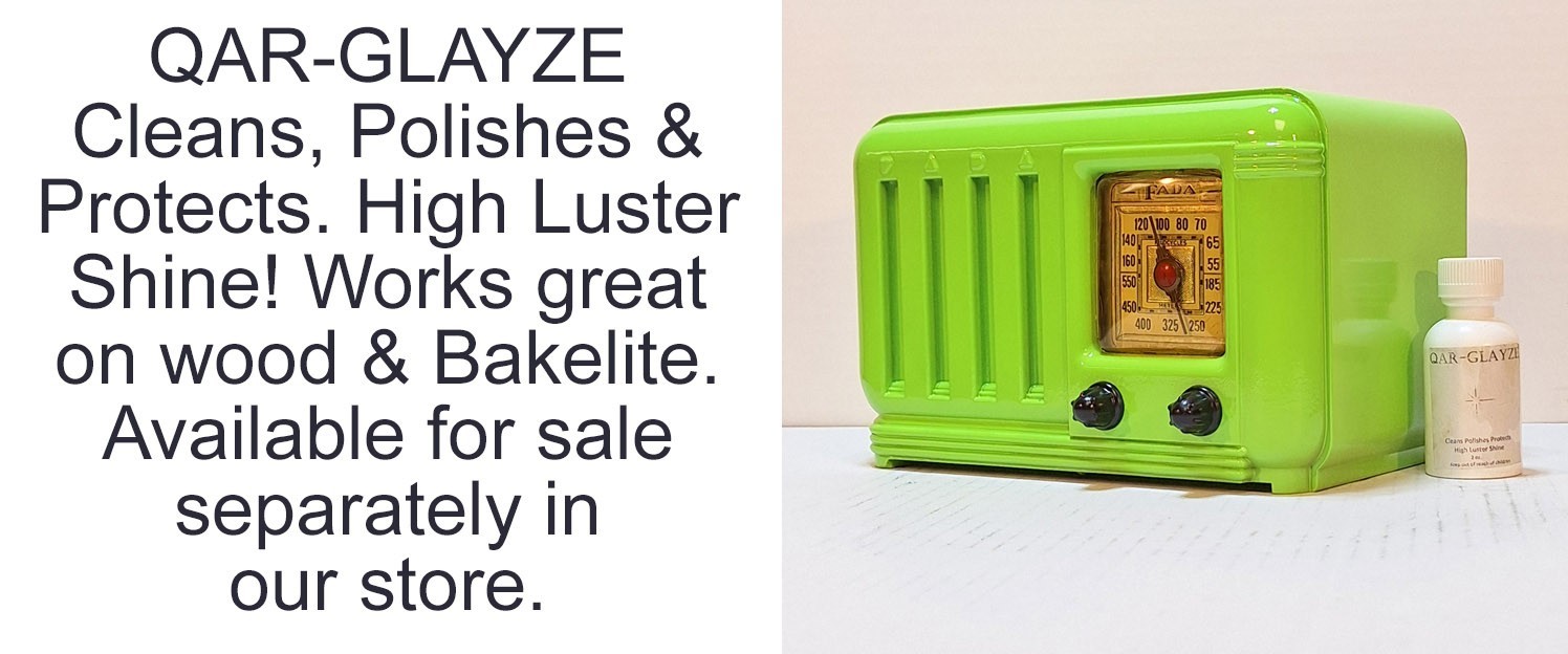 Old Antique Bakelite Fada Vintage Tube Radio - Restored & Working Deco Tabletop