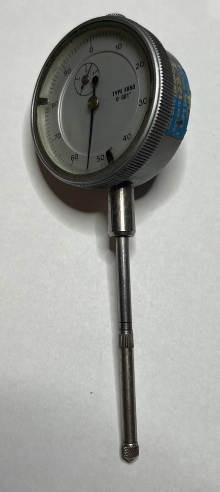 Vtg Type EB50 Dial Indicator 0-001" Machining or Engineering