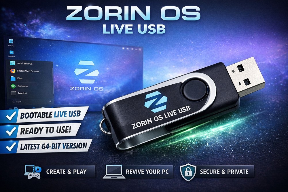 Zorin OS 18 Core Bootable USB Drive