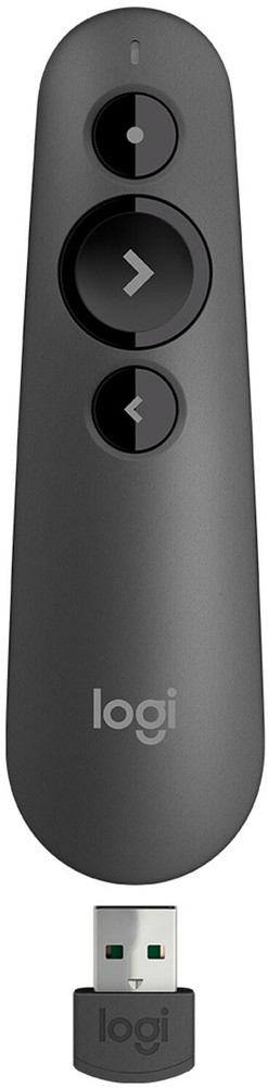 Logitech - R500s Presenter Bluetooth and USB Remote Control - Graphite