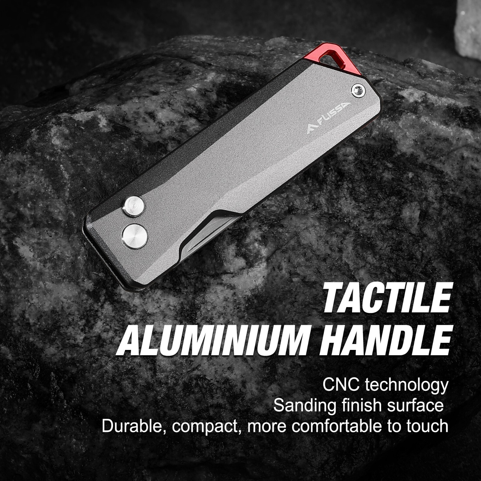 FLISSA Advanced Titanium Utility Knife CNC Unibody 10 Extra Blades Quick Change