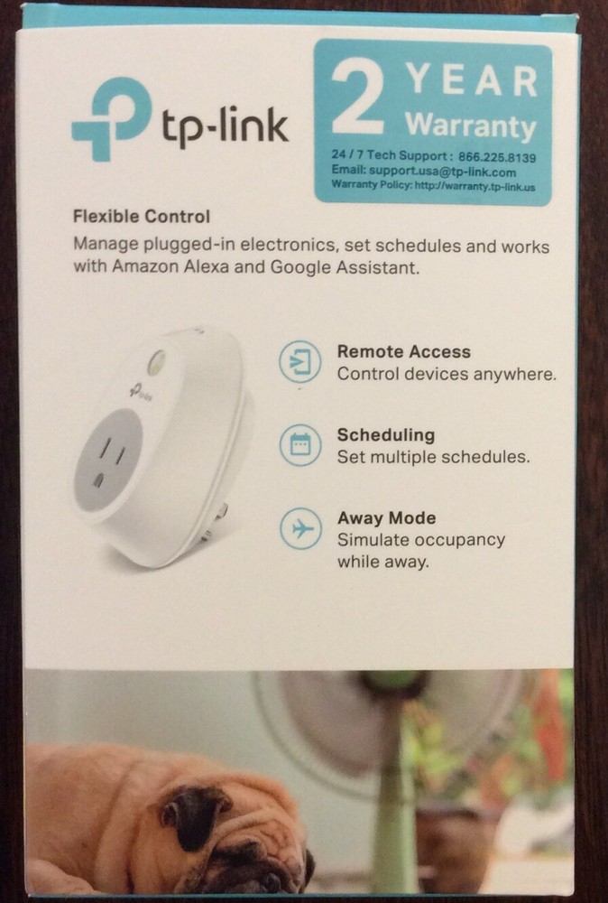 TP Link Smart Wi-Fi Plug Compatible Google Assistant And amazon Alexa