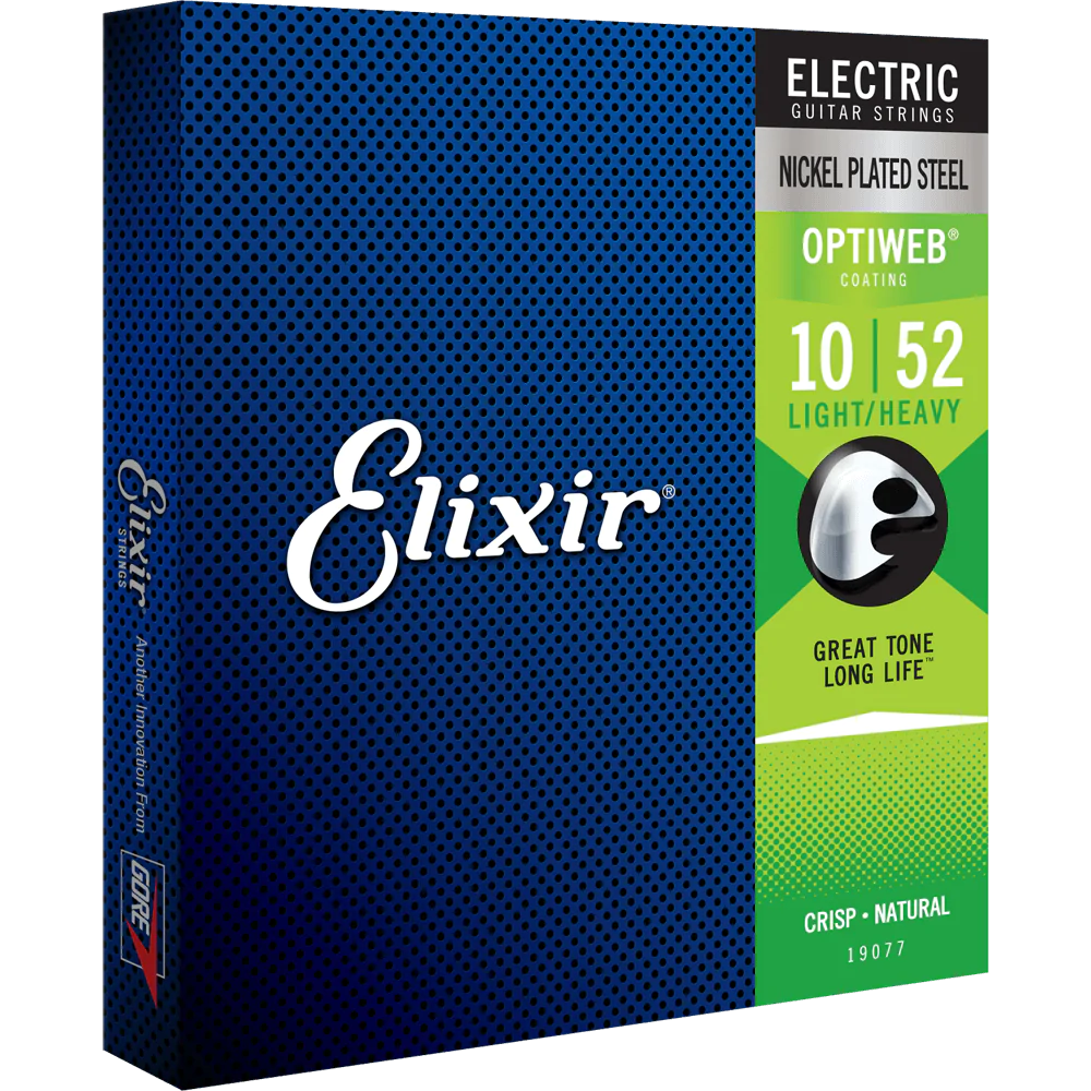 Elixir OPTIWEB Nickel Electric — 19077 Light/Heavy .010-.052