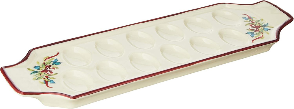 887946 Winter Greetings Deviled Egg Tray