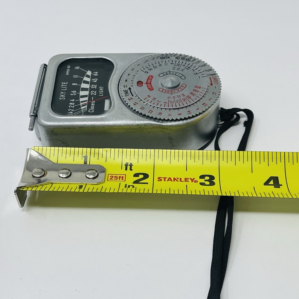 Skylite Exposure Meter Leather Case Untested Vintage Camera Light