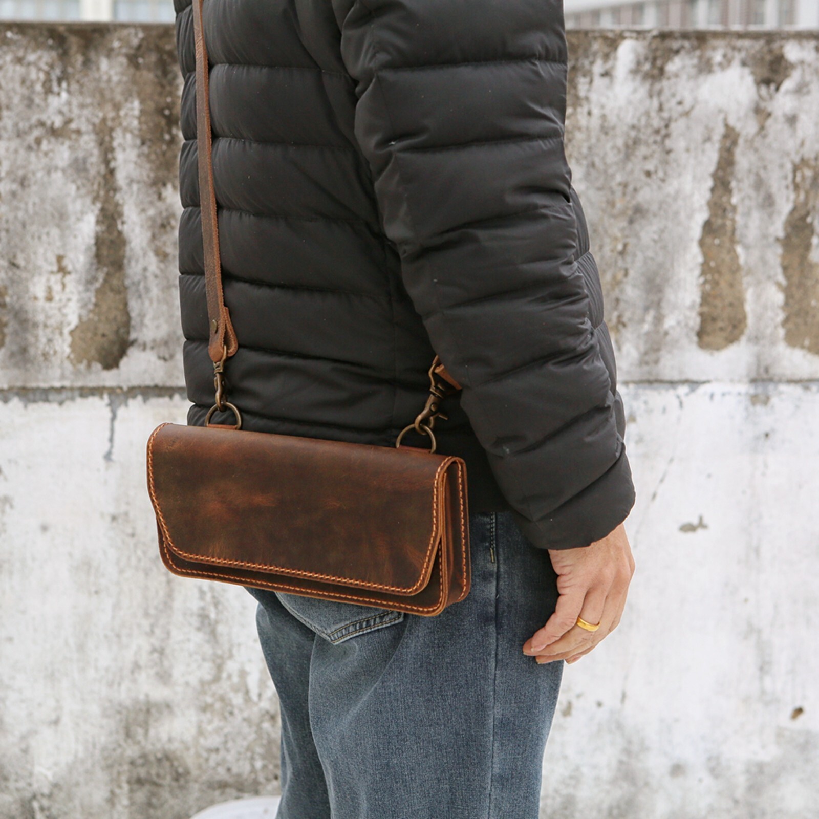 Custom Brown Leather Case for Nintendo Switch OLED, Gift for Nintendo lover