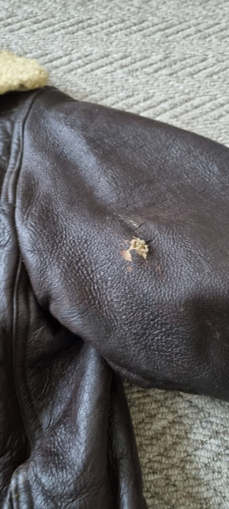 WW2 Original Flying Jacket Shearling Sheepskin Leather